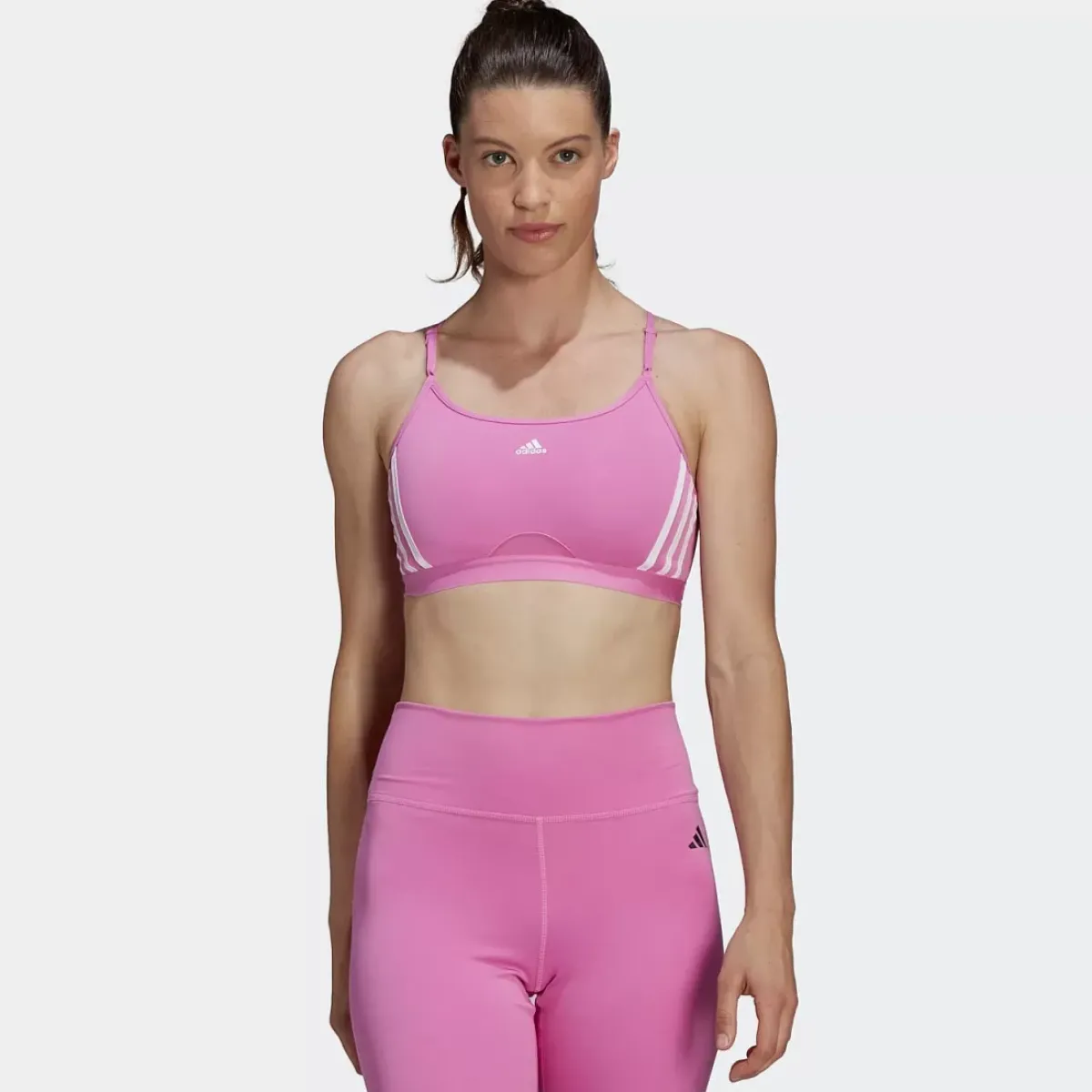 Adidas Sports Bras<Aeroreact Training Light-Support 3-Stripes Bra