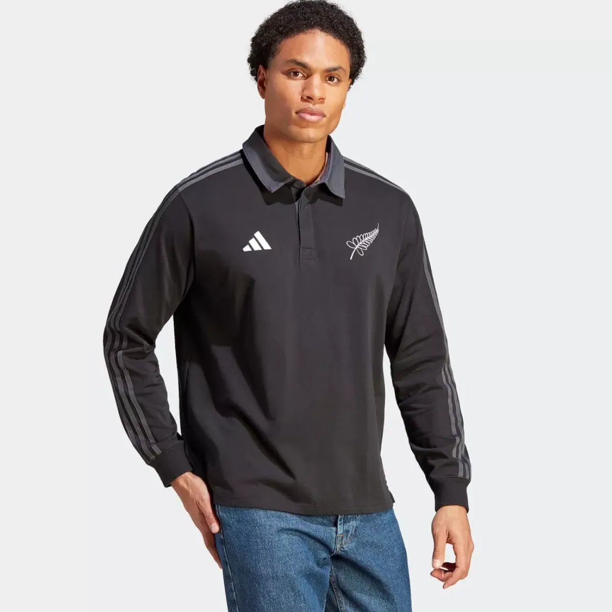 Adidas Polos & Shirts<All Blacks Rugby Long Sleeve Polo Shirt