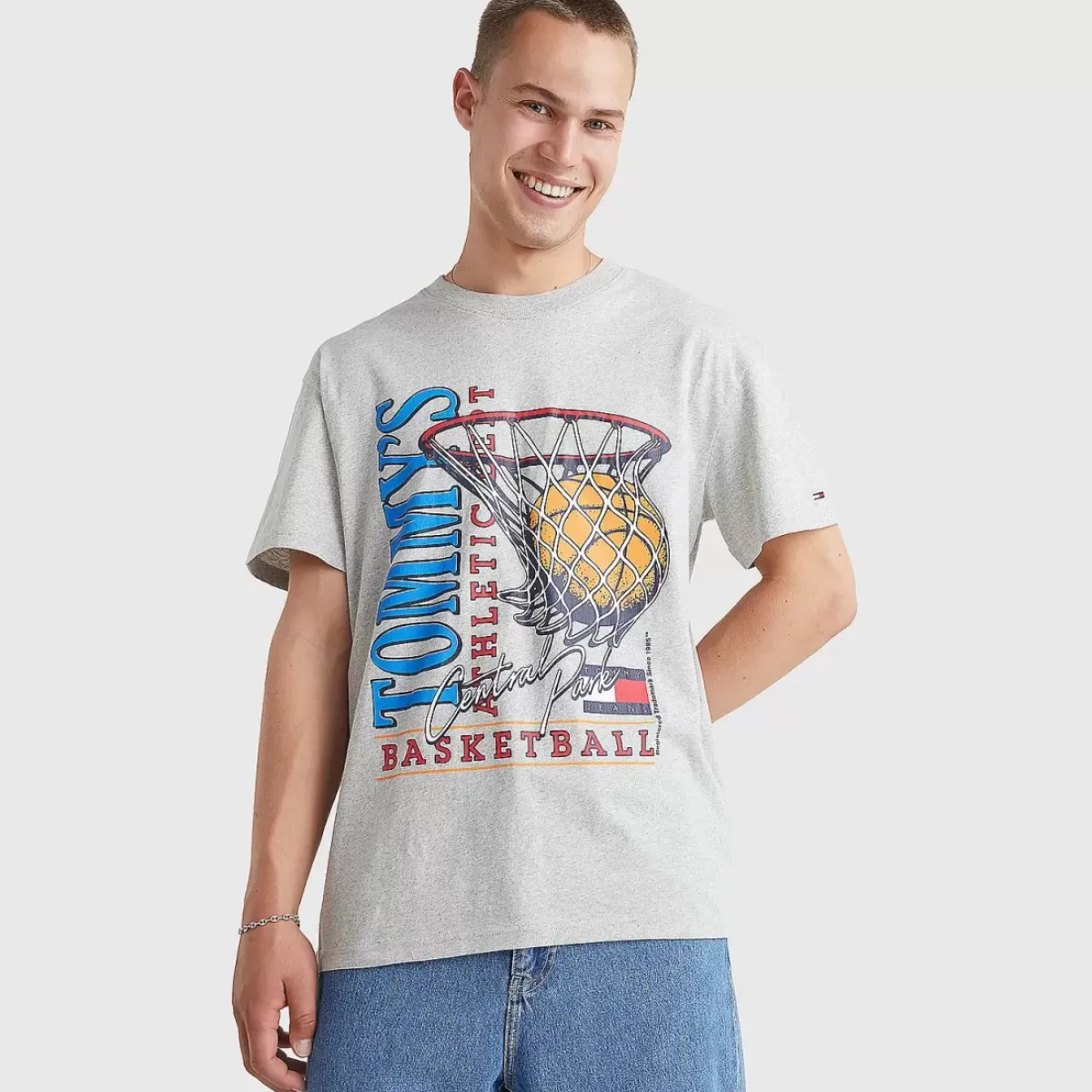 TOMMY HILFIGER Tees & Singlets<Basketball-Inspired Vintage Relaxed T-Shirt