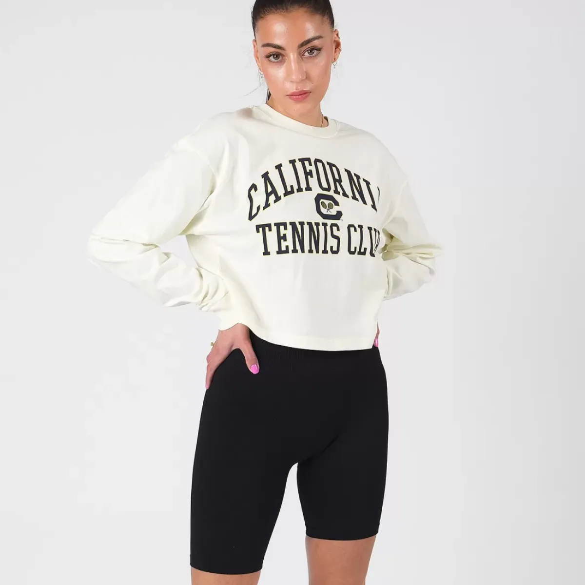 NCAA Tees & Tanks<Berkeley Tennis Club Long Sleeve Crop Tee