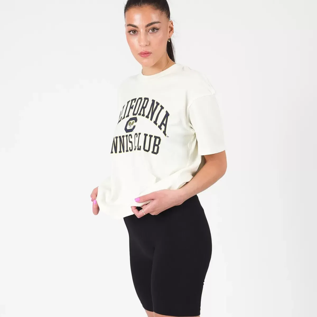 NCAA Tees & Tanks<Berkeley Tennis Club Short Sleeve Crop Tee Womens