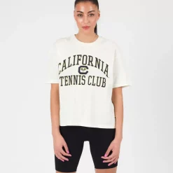 NCAA Tees & Tanks<Berkeley Tennis Club Short Sleeve Crop Tee Womens