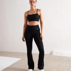 Aim Tights<Black Ribbed Seamless Flare Tights