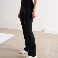 Aim Tights<Black Ribbed Seamless Flare Tights