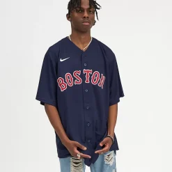 NIKE MLB Tees & Singlets<Boston Red Sox Mlb Official Alternate Replica Jersey