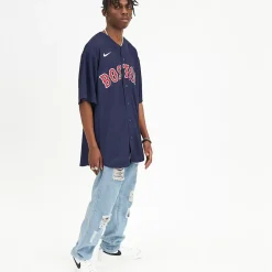 NIKE MLB Tees & Singlets<Boston Red Sox Mlb Official Alternate Replica Jersey