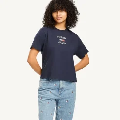 TOMMY HILFIGER Tees & Tanks<Boxy Crop Essential Logo Tee