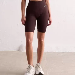 Aim Tights<Cacao Ribbed Seamless Biker Shorts