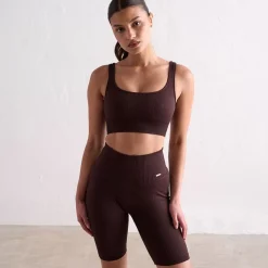Aim Shorts<Cacao Ribbed Seamless Biker Shorts