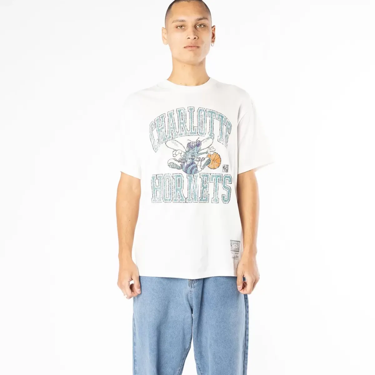 MITCHELL AND NESS Tees & Singlets<Charlotte Hornets Vintage Ivy Arch Tee Unisex