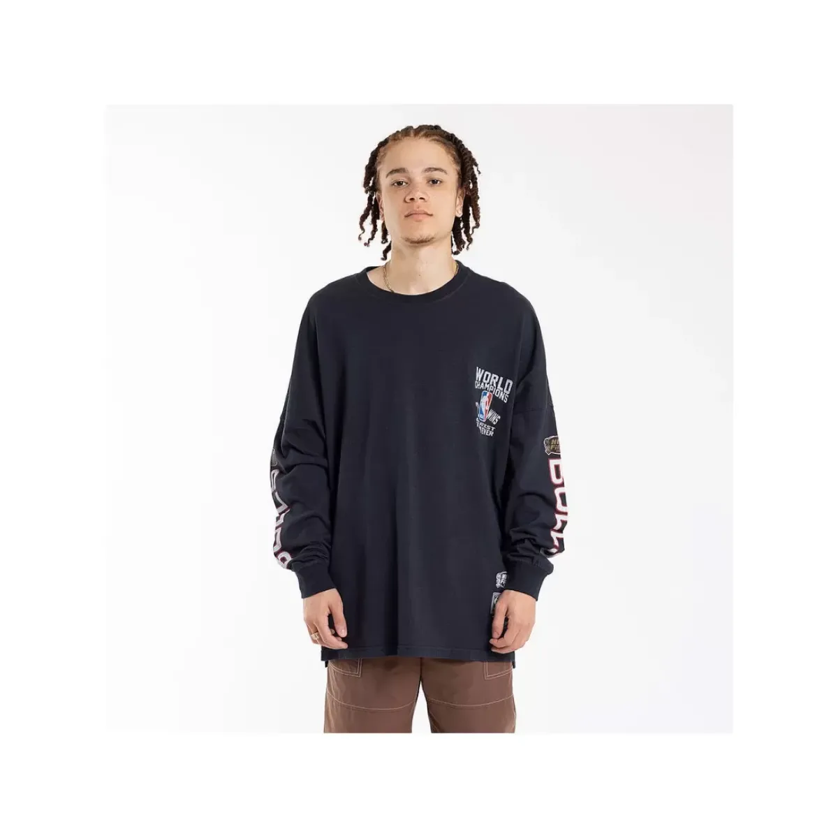 MITCHELL AND NESS Tees & Singlets<Chicago Bulls 1996 Champions Longsleeve Tee