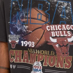 MITCHELL AND NESS Tees & Singlets<Chicago Bulls 1993 Champions Tee Unisex