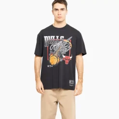 MITCHELL AND NESS Tees & Singlets<Chicago Bulls Fireball Tee Unisex