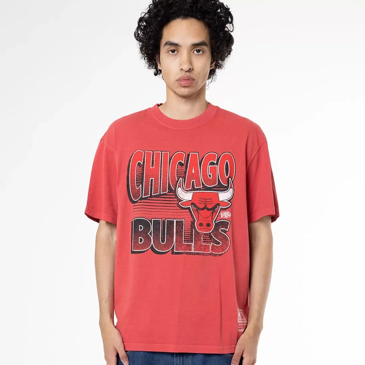 MITCHELL AND NESS Tees & Tanks<Chicago Bulls Incline Stack Tee Unisex