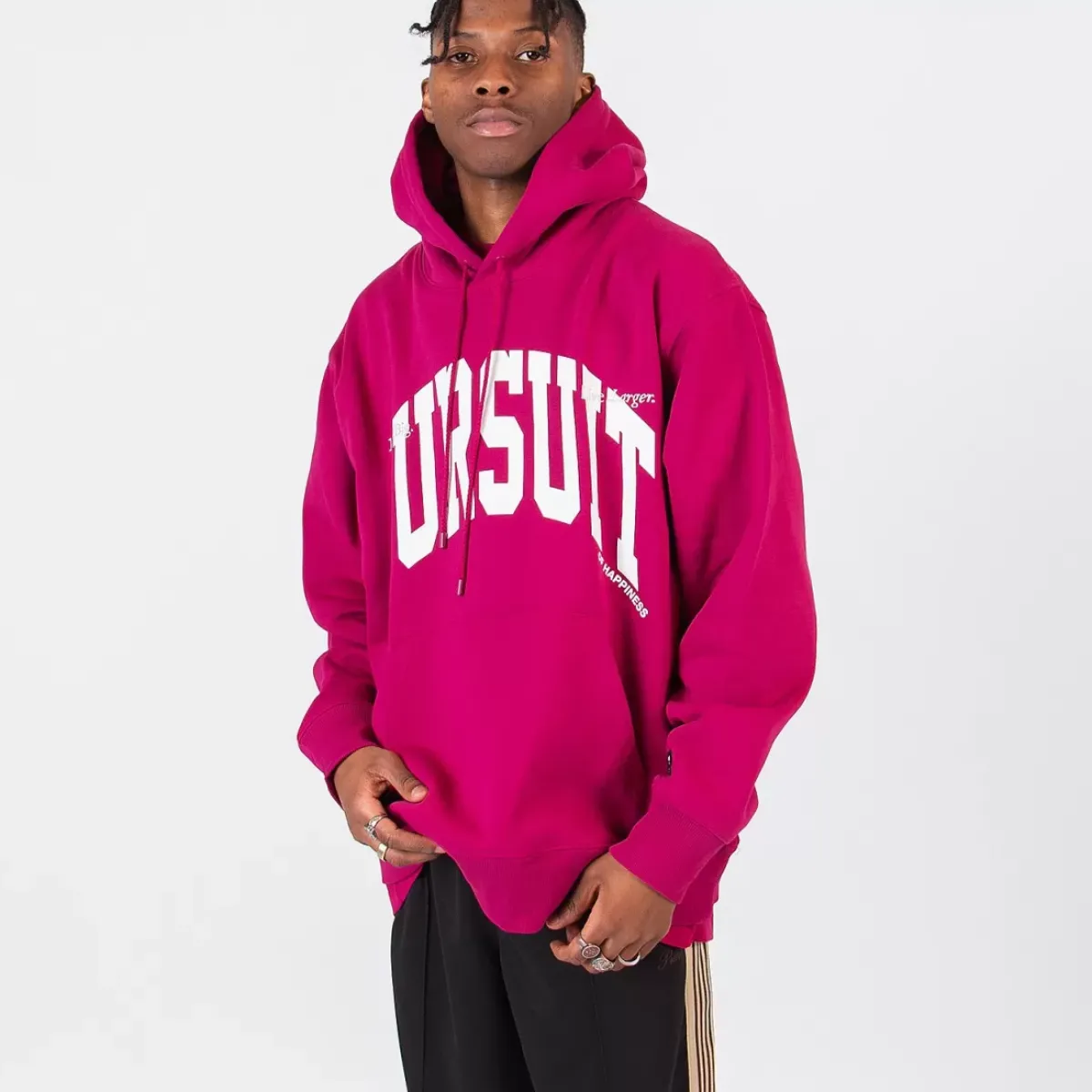 Pursuit of Happiness Tees & Singlets<Classic Heavyweight Pullover In Boysenberry/White/Concrete
