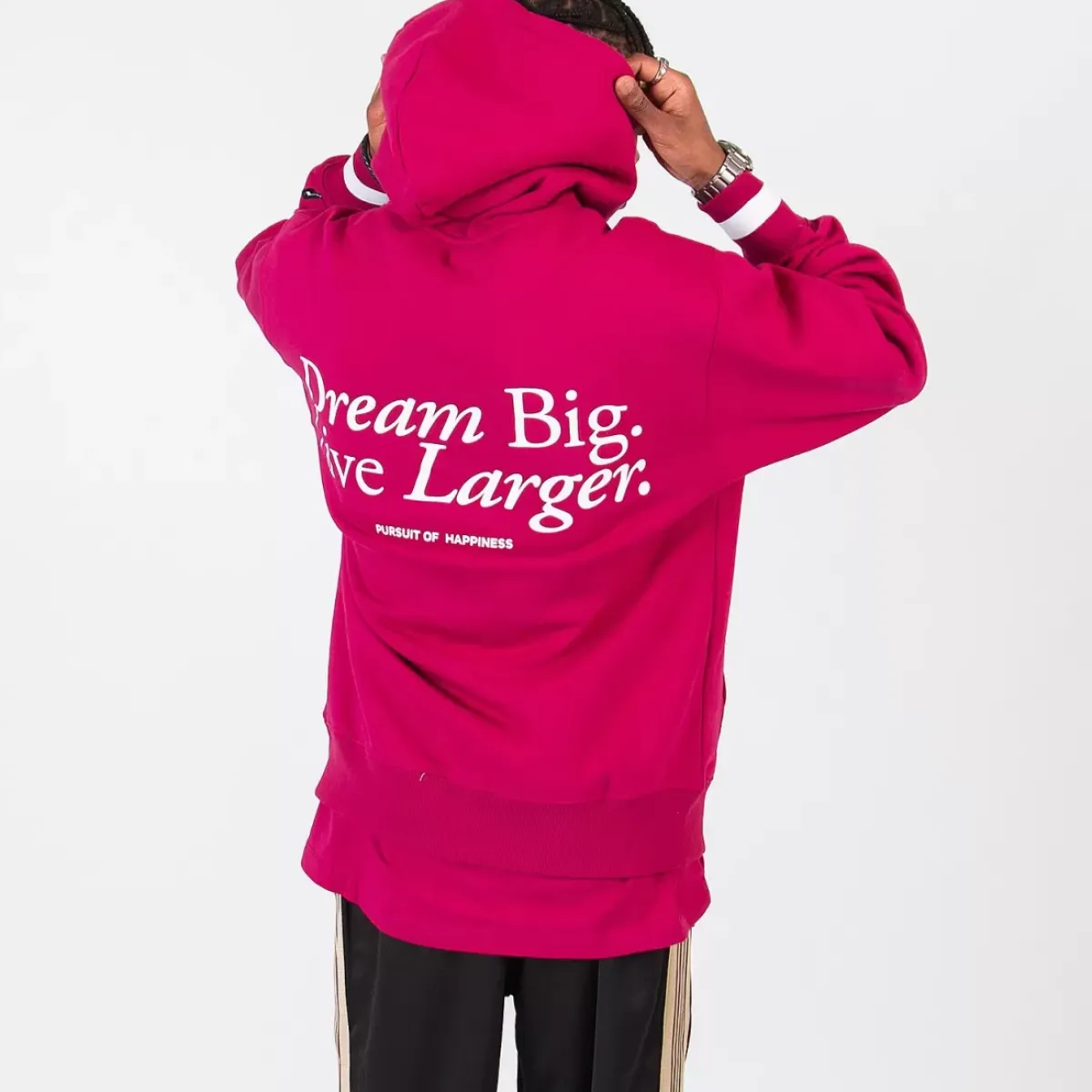 Pursuit of Happiness Tees & Singlets<Classic Heavyweight Pullover In Boysenberry/White