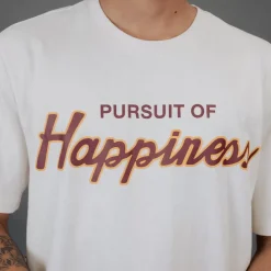 Pursuit of Happiness Tees & Singlets<Classic Track Happiness Tee Natural