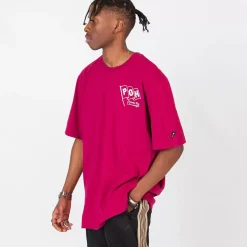 Pursuit of Happiness Tees & Singlets<Classic Track Tee Flag In Boysenberry/White
