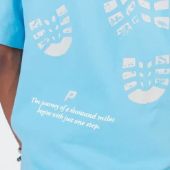 Pursuit of Happiness Tees & Singlets<Classic Track Tee In Skylight/Concrete/White