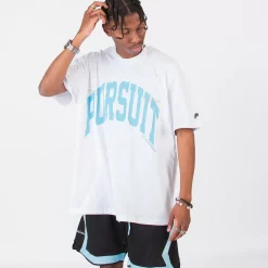 Pursuit of Happiness Tees & Singlets<Classic Track Tee Move Print In White/Skylight/Sand