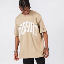 Pursuit of Happiness Tees & Singlets<Classic Track Tee Move Print In Sand/White/Midnight