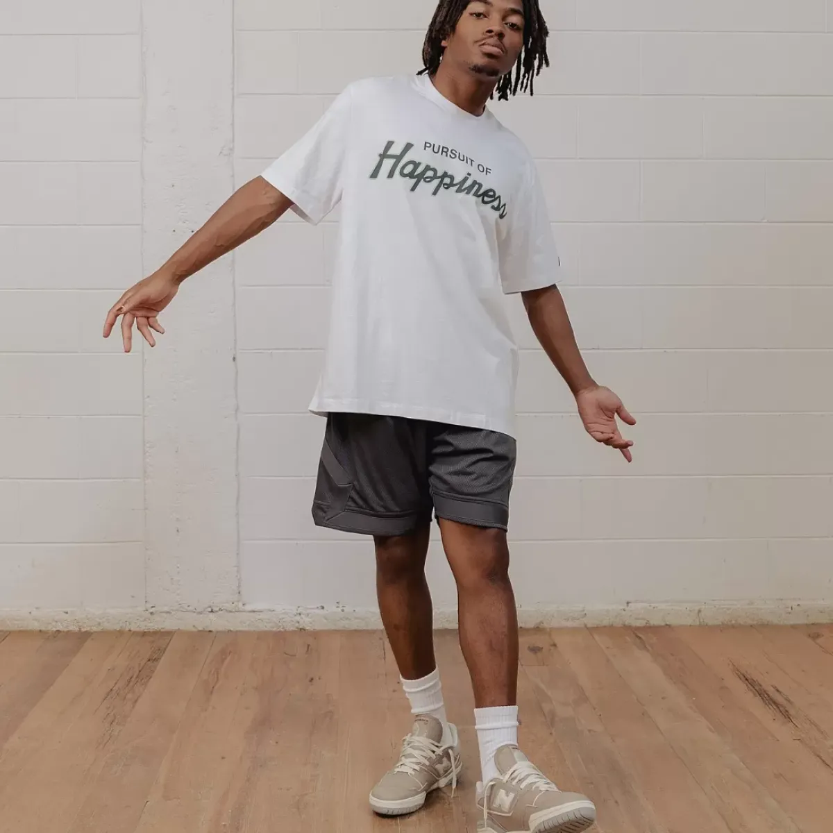 Pursuit of Happiness Tees & Singlets<Classic Track Tee White Oceania