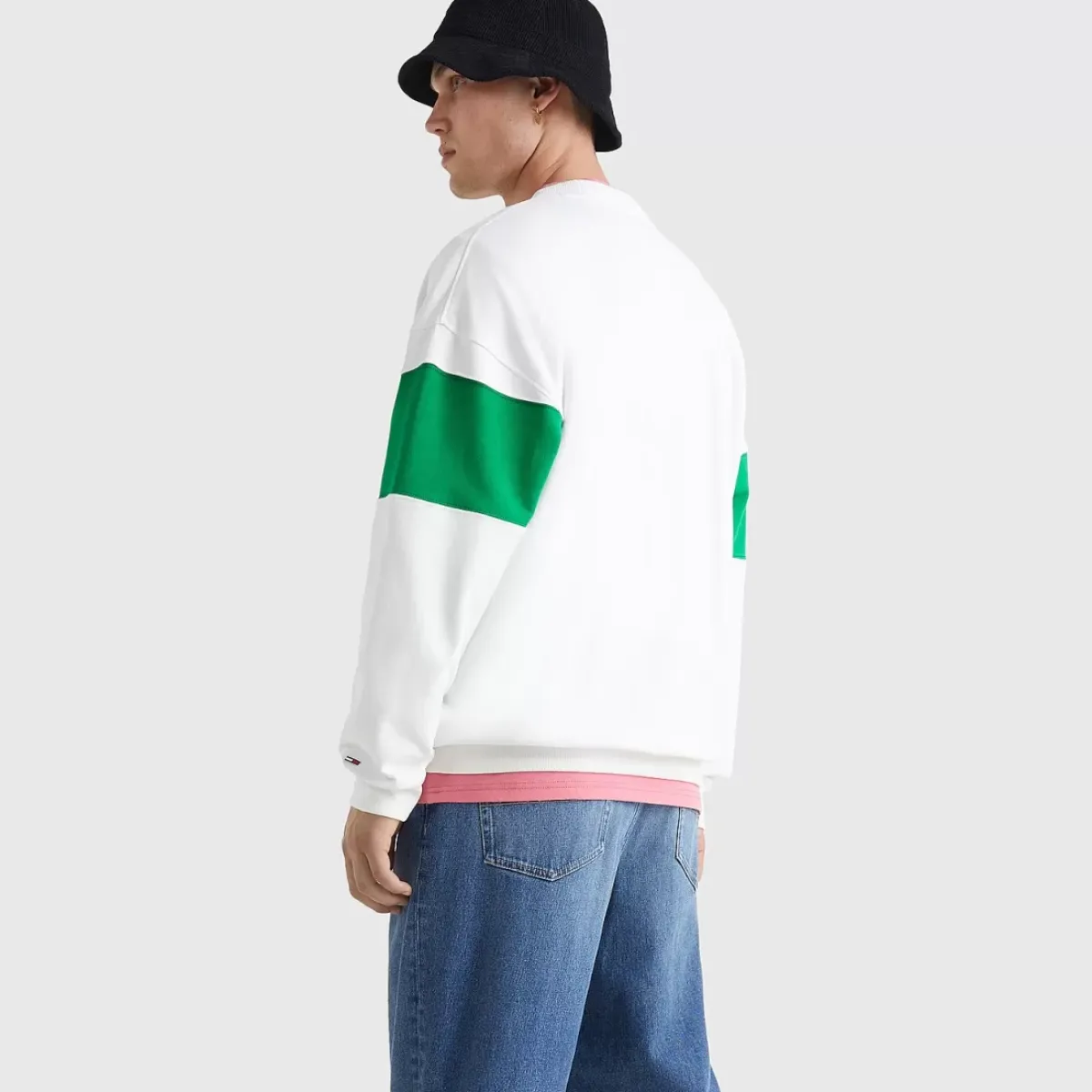 TOMMY HILFIGER Hoodies & Crews<Colour-Blocked Logo Embroidery Sweatshirt