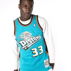 MITCHELL AND NESS Tees & Singlets<Detroit Pistons Grant Hill 98-99 Swingman Jersey