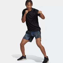 Adidas Shorts<D4T Hiit Allover Print Training Shorts