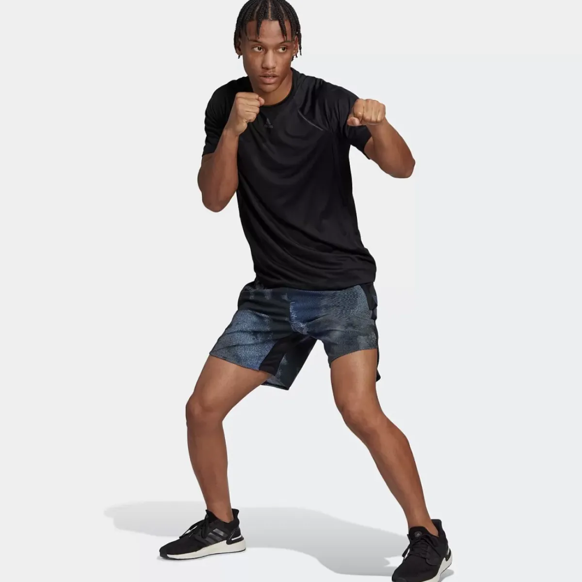 Adidas Shorts<D4T Hiit Allover Print Training Shorts