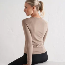 Aim Tees & Tanks<Espresso Soft Seamless Long Sleeve T-Shirt