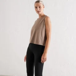 Aim Tees & Tanks<Espresso Split Back Tank