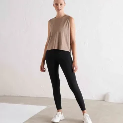Aim Tees & Tanks<Espresso Split Back Tank