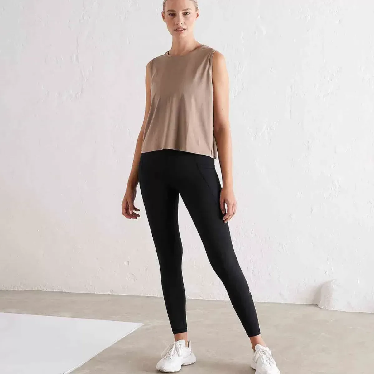 Aim Tees & Tanks<Espresso Split Back Tank
