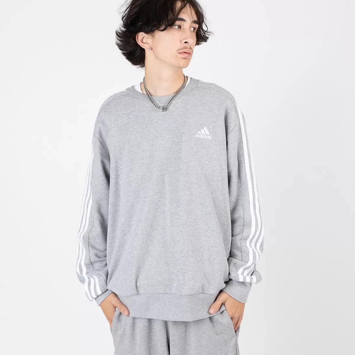 Adidas Sportswear Hoodies & Crews<Essentials French Terry 3-Stripes Crew