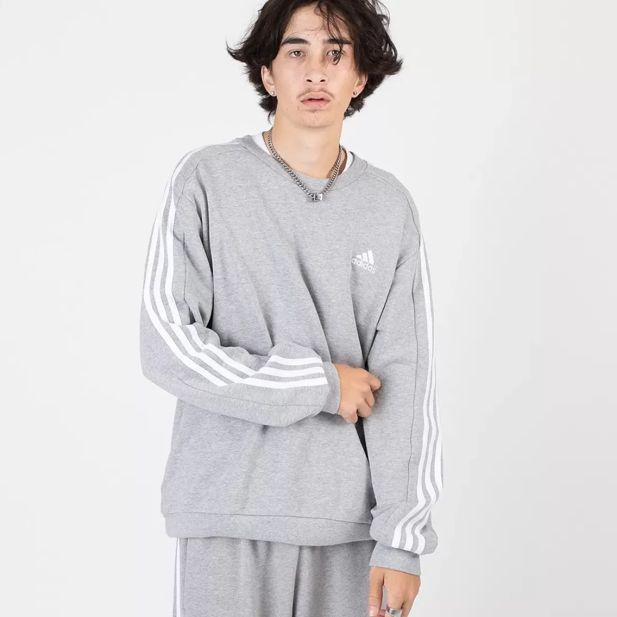 Adidas Sportswear Hoodies & Crews<Essentials French Terry 3-Stripes Crew