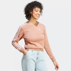 Adidas Sportswear Hoodies & Crews<Essentials 3-Stripes Fleece Sweatshirt