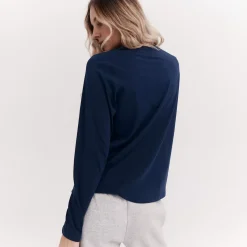 Taylor Sport Tees & Tanks<Everyday Long Sleeve In Navy