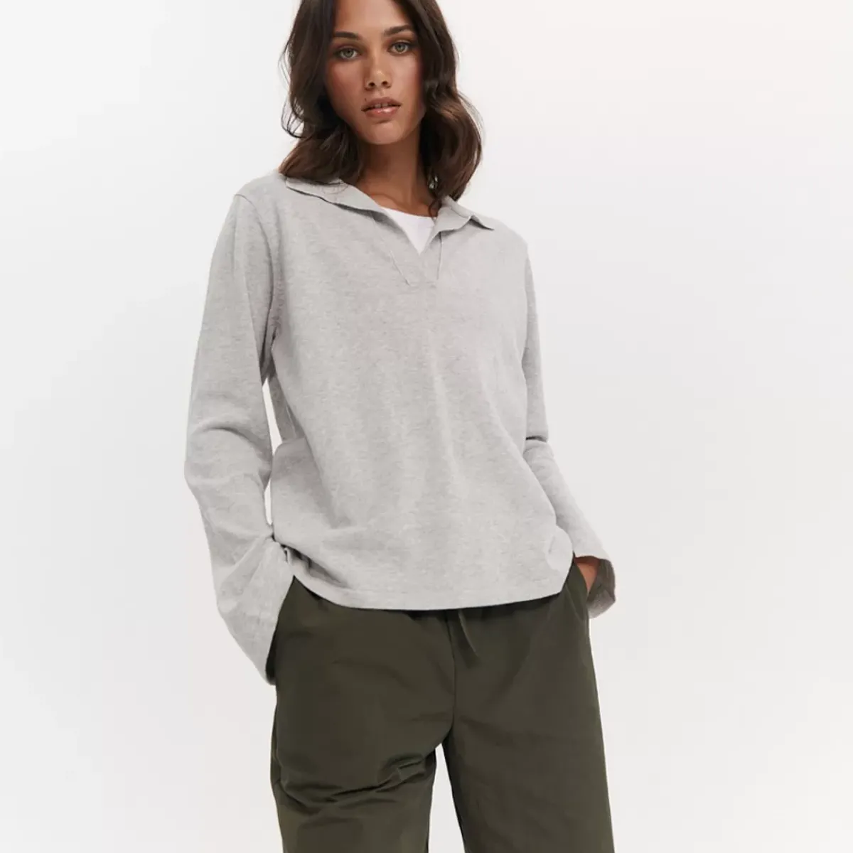 Taylor Sport Tees & Tanks<Florence Top In Grey Marle