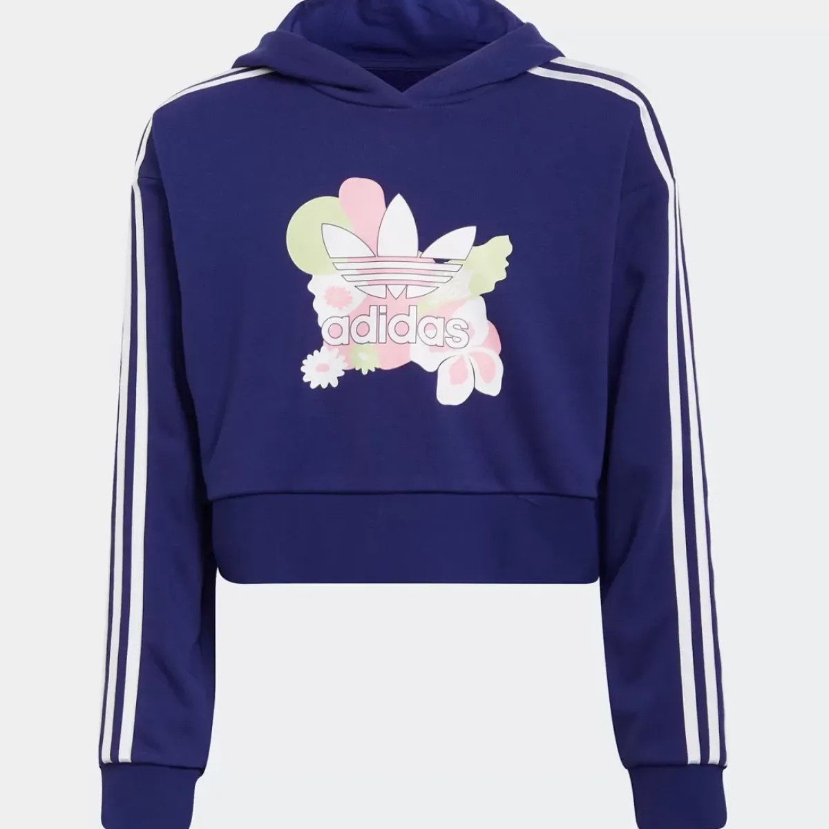 Adidas Originals Hoodies & Crews<Flower Print Crop Hoodie Youth