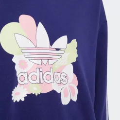 Adidas Originals Hoodies & Crews<Flower Print Crop Hoodie Youth