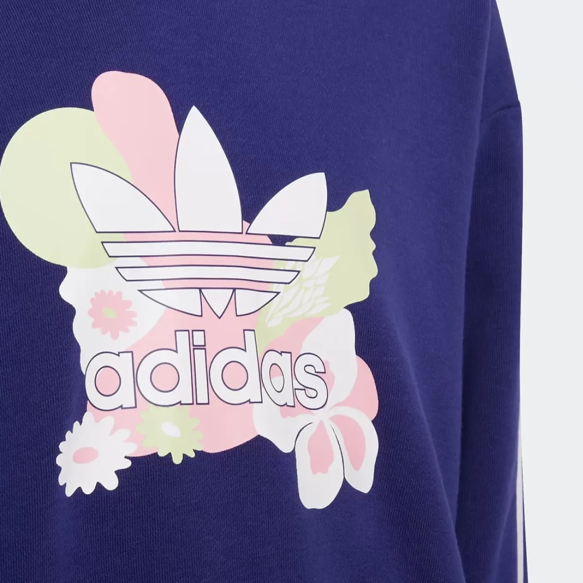 Adidas Originals Hoodies & Crews<Flower Print Crop Hoodie Youth