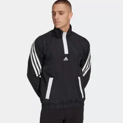Adidas Hoodies & Crews<Future Icons 3-Stripes Woven 1/4 Zip Sweater