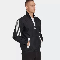 Adidas Hoodies & Crews<Future Icons 3-Stripes Woven 1/4 Zip Sweater