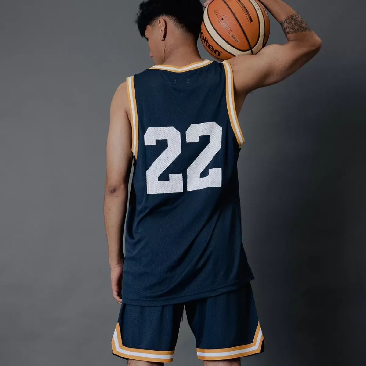 Pursuit of Happiness Tees & Singlets<Game Day Singlet Navy Gold