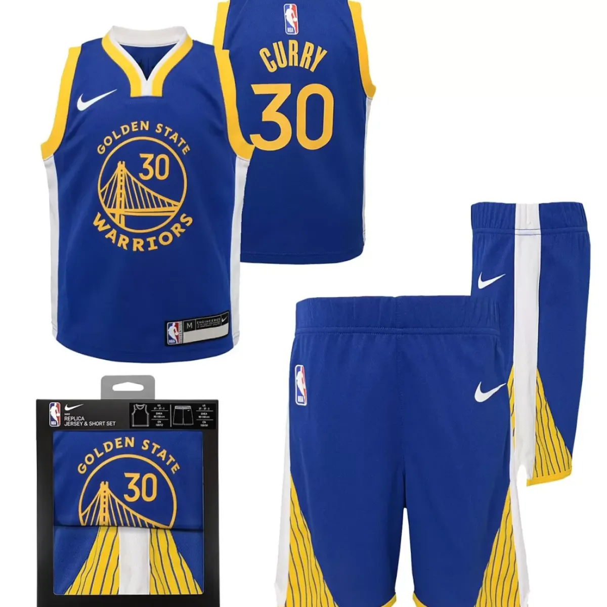 NIKE NBA Sets<Golden State Warriors Icon Jersey Box Set Kids