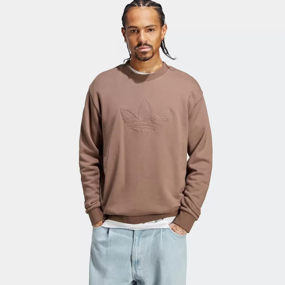 Adidas Originals Hoodies & Crews<Graphics Monogram Crew Sweatshirt