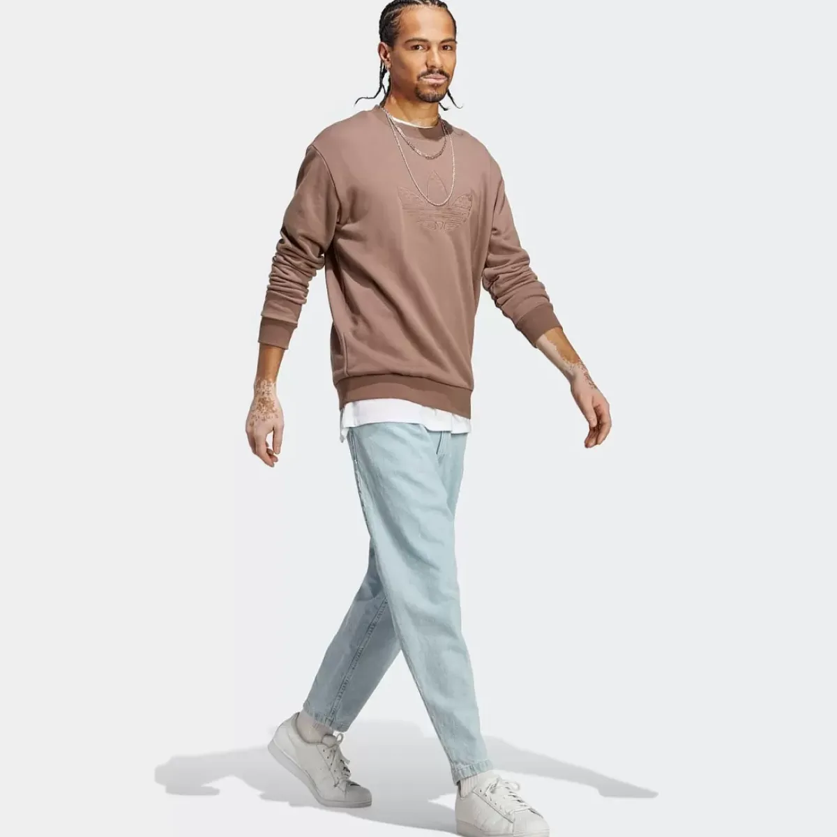 Adidas Originals Hoodies & Crews<Graphics Monogram Crew Sweatshirt