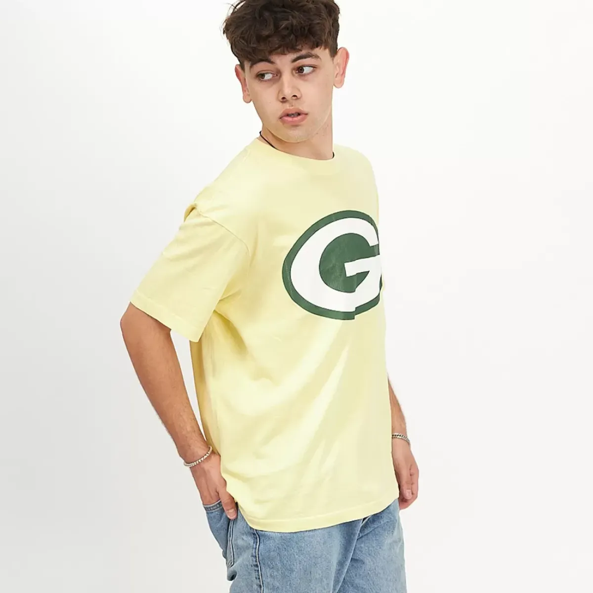 MITCHELL AND NESS Tees & Singlets<Green Bay Packers Vintage Classic Big Logo Tee Unisex