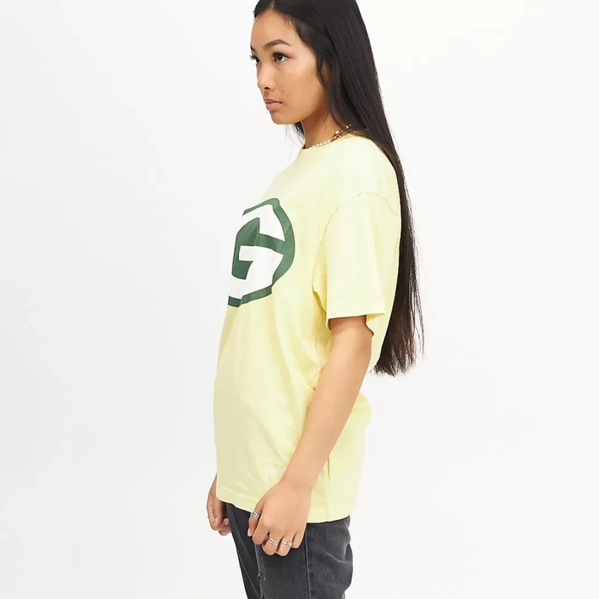 MITCHELL AND NESS Tees & Tanks<Green Bay Packers Vintage Classic Big Logo Tee Unisex